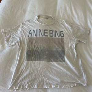Anine Bing Cade Tee Mushrooms - Oﬀ White